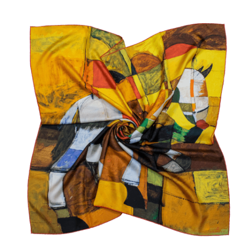 Silk Scarf “In the saddle”