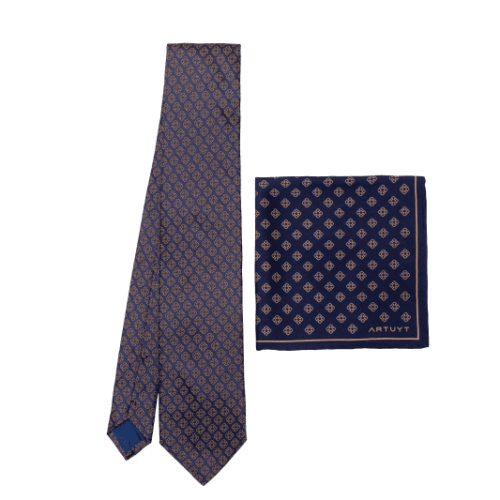 Tie and Pocket Square Set "Gospel Binding"