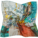 Silk Scarf “Invention of the Bicycle #2”