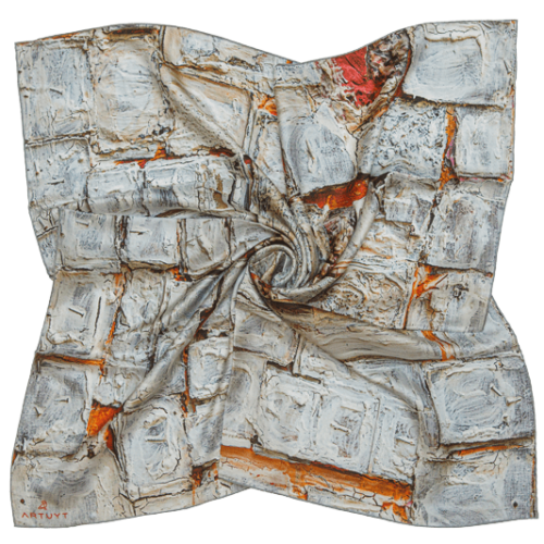 Silk Scarf “Composition #66"