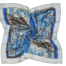 Silk Scarf “Composition #67"