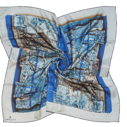 Silk Scarf “Composition #67"