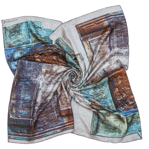 Silk Scarf “Composition #97"