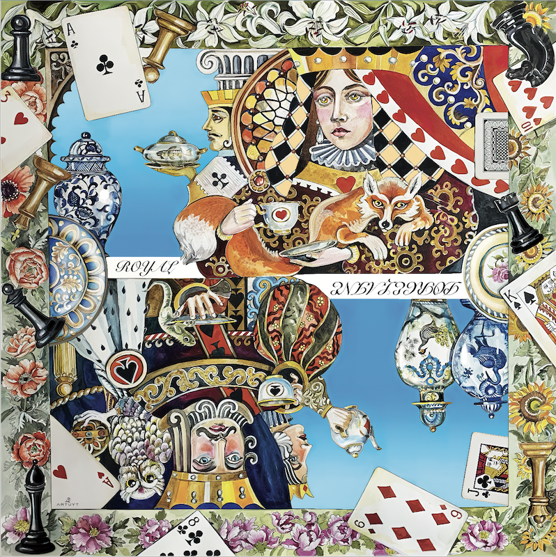 Silk Scarf "Royal Porcelain"