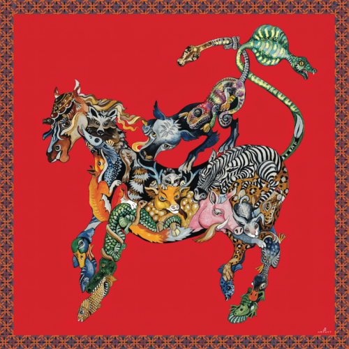 Silk Scarf "Civilization"