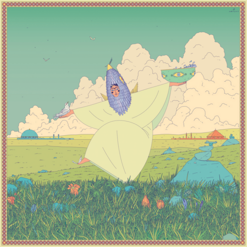 Silk Scarf "The Dance Of Peace"