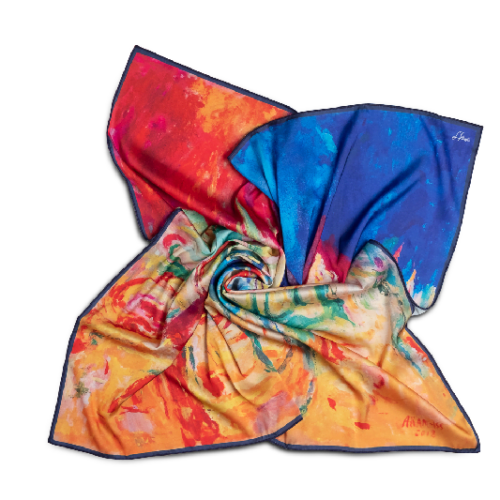Womens Neck Scarf “Path”