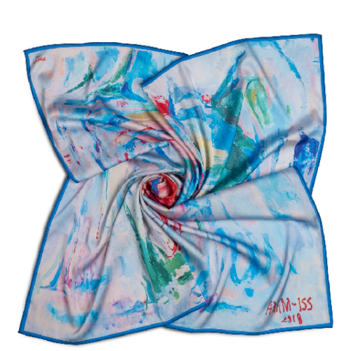 Womens neck scarf “Early Morning”