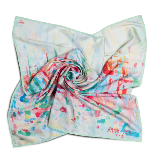 Womens neck scarf “City”